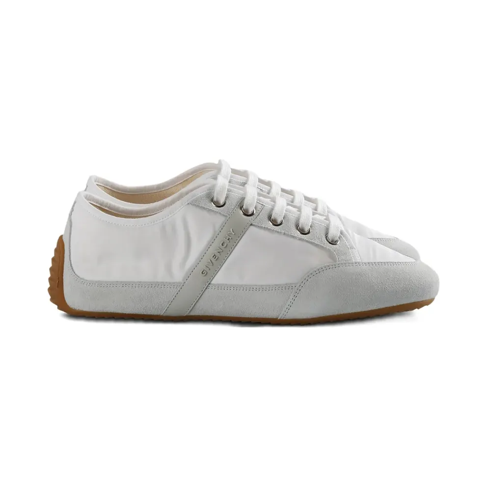 Givenchy White Silm Sneakers in nylon and suede BH00AZH1WL/R_GIV-100_600-42.5