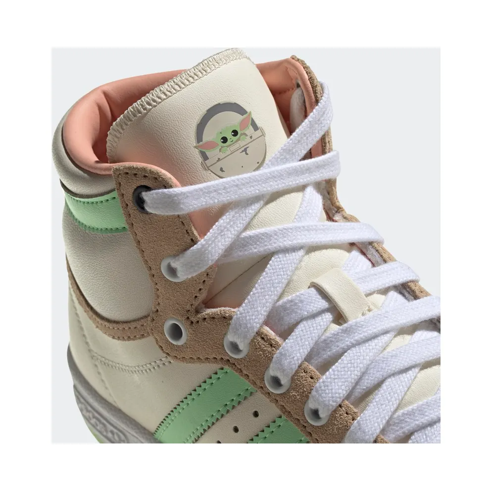 adidas Top Ten Hi Star Wars The Mandalorian The Child (GS) Cream White/Pale Nude/Clear Mint (GZ2746)