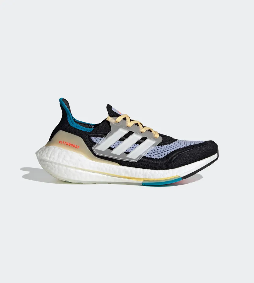 adidas Ultraboost 21 Core Black / Cloud White / Violet Tone (S23836)