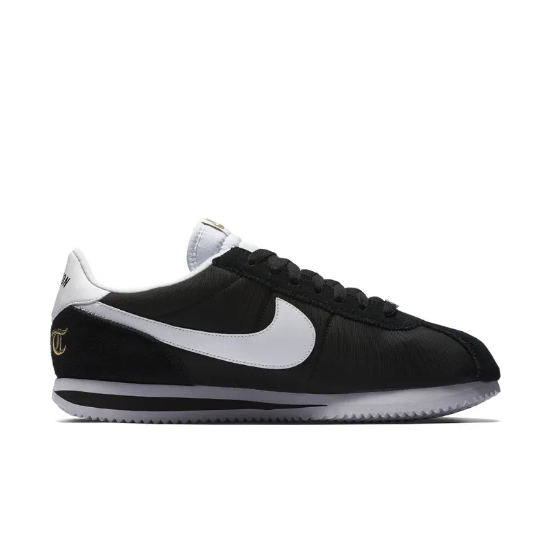 Nike Cortez Basic Nylon Compton Black/White-Metallic Gold (902804-001)