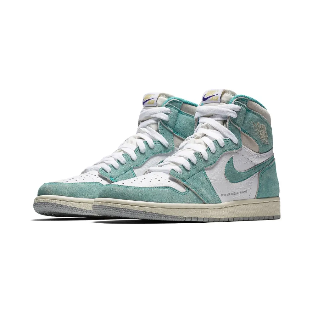 Air Jordan Nike AJ I 1 Retro High OG ‘Flight Nostalgia’ Turbo Green (2019) (555088-311)