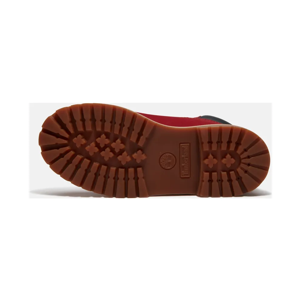 Timberland 6″ Premium Waterproof Boot Red Nubuck Black (TB0A2CTG-AET)