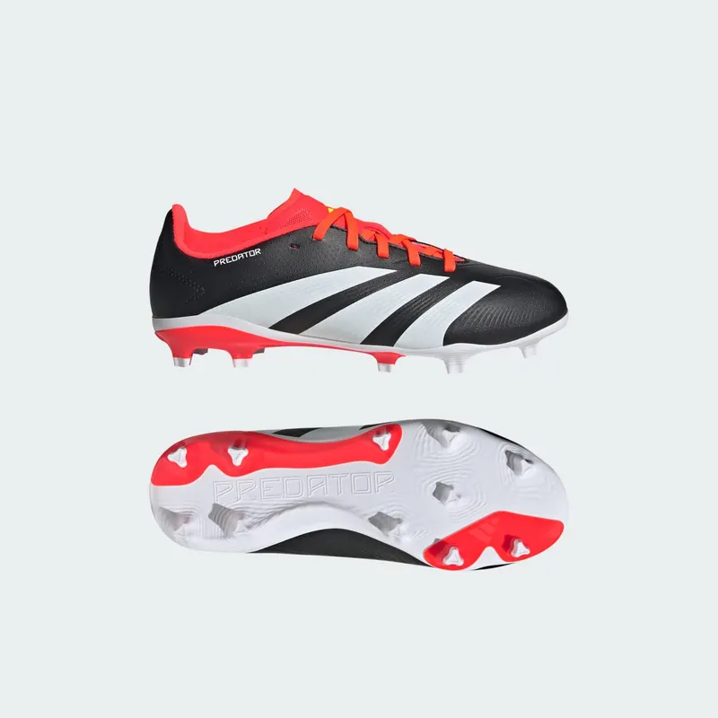 adidas Predator 24 League FG Core Black Cloud White Solar Red (IG7748)
