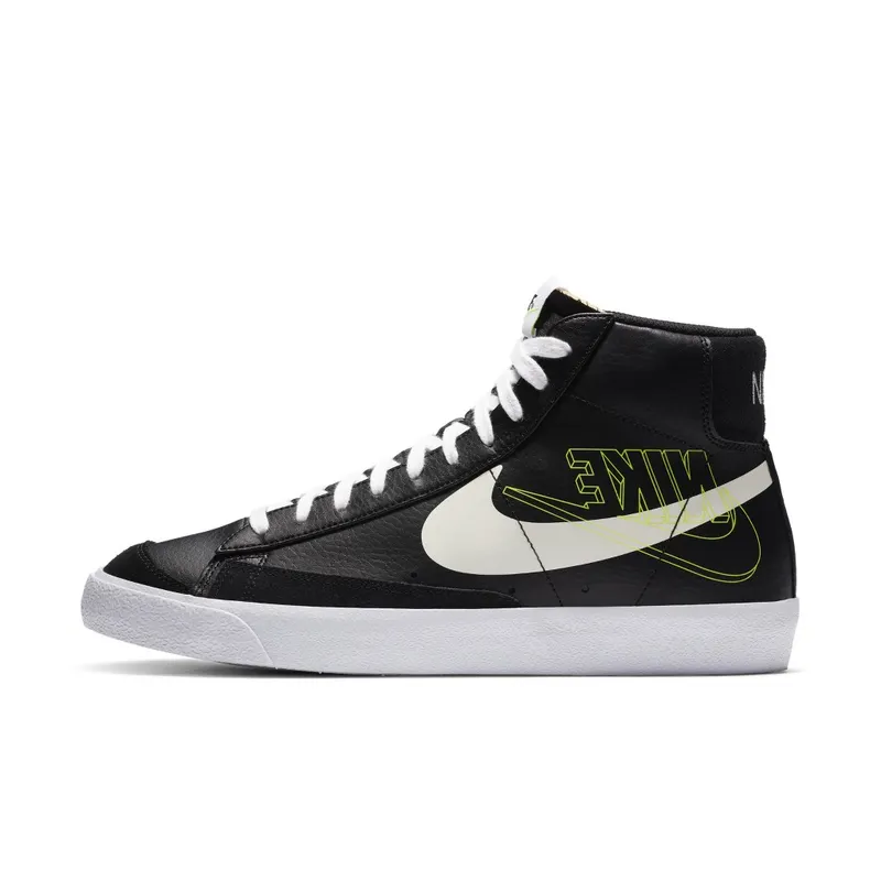 Nike Blazer Mid 77 Black Reverse Logo – “Black / Sail / White / Volt” (DA4651-001)
