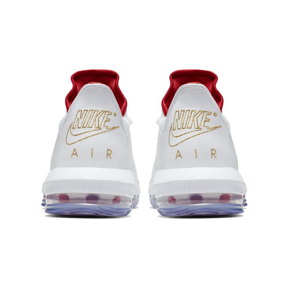 Nike LeBron 16 Low Draft Day White/Black-University Red-Metallic Gold (CI2668-100)