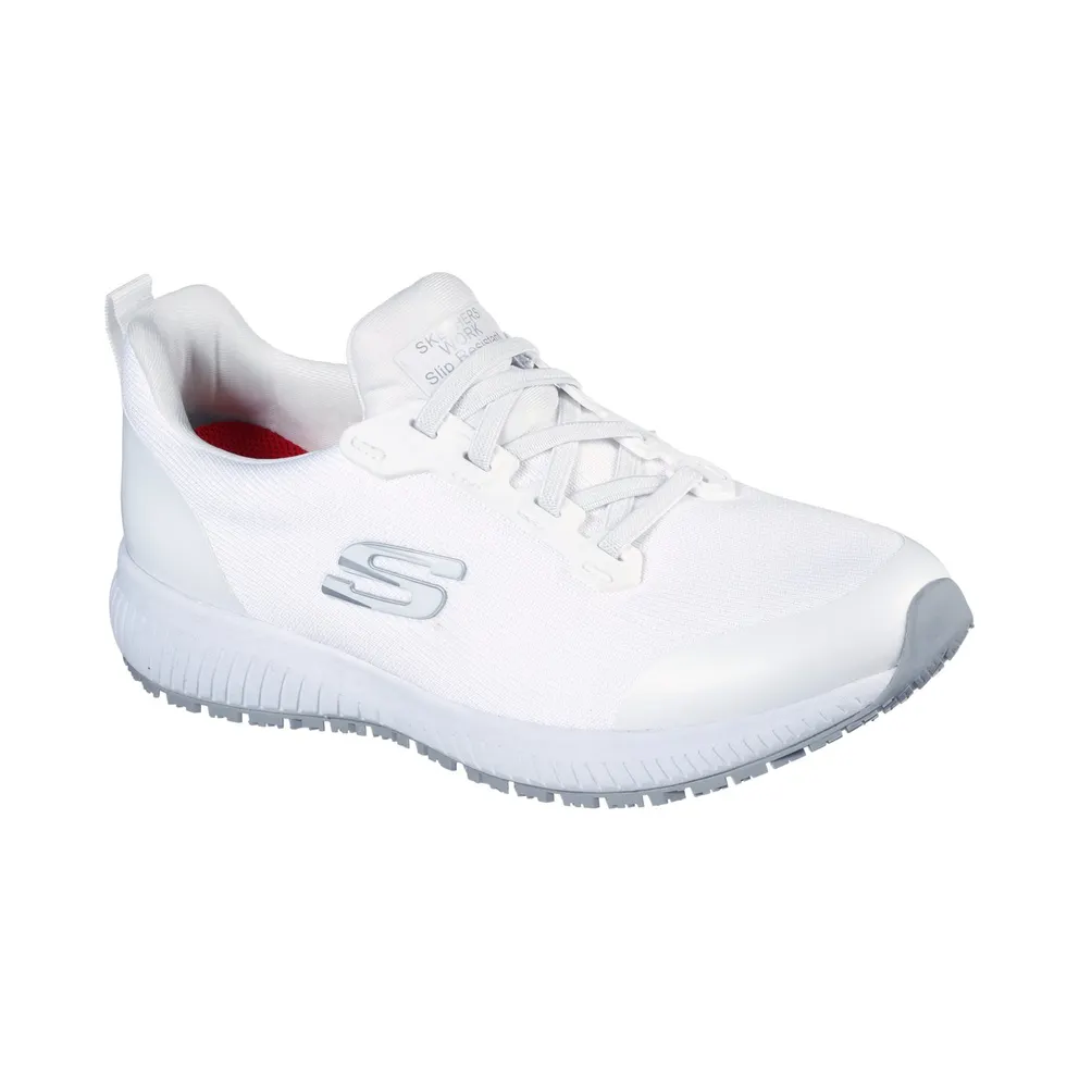 Skechers Work Slip-Resistant: Squad Sneaker White