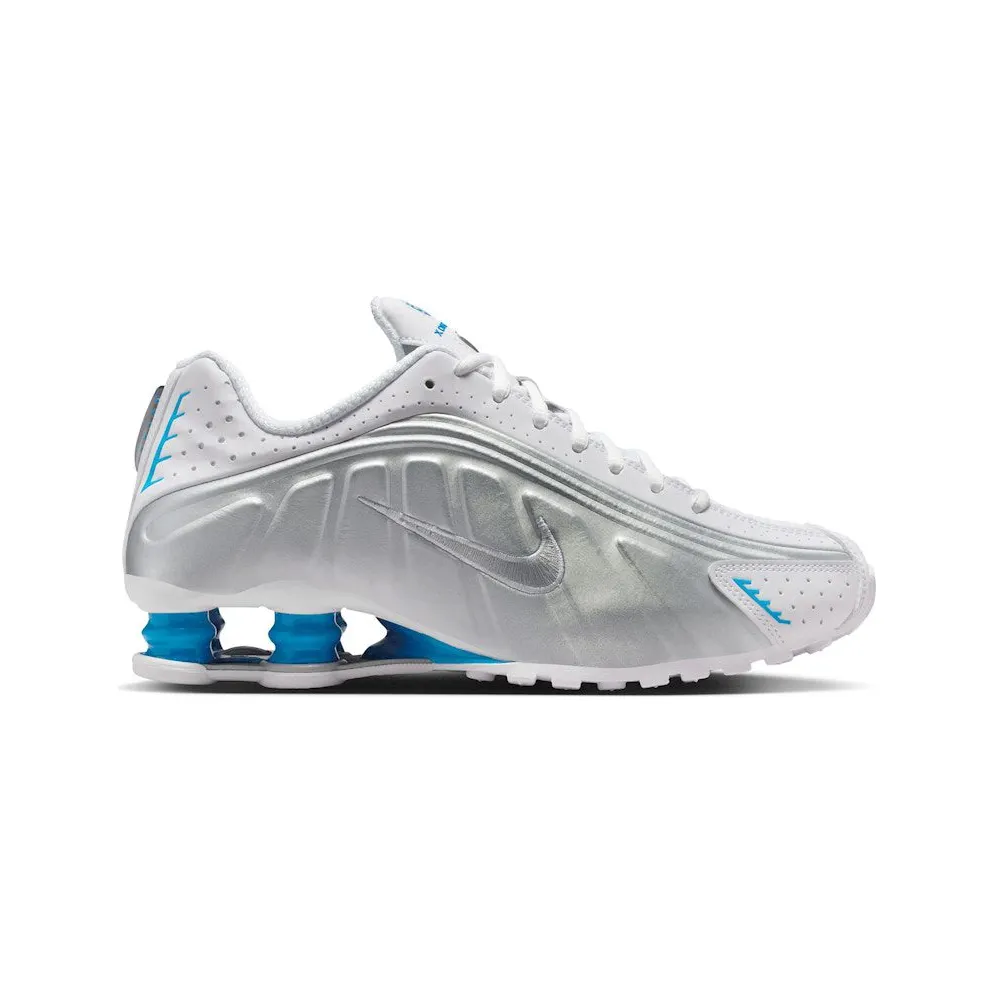 Nike Shox R4 White Blue Hero Silver (AR3565-105)