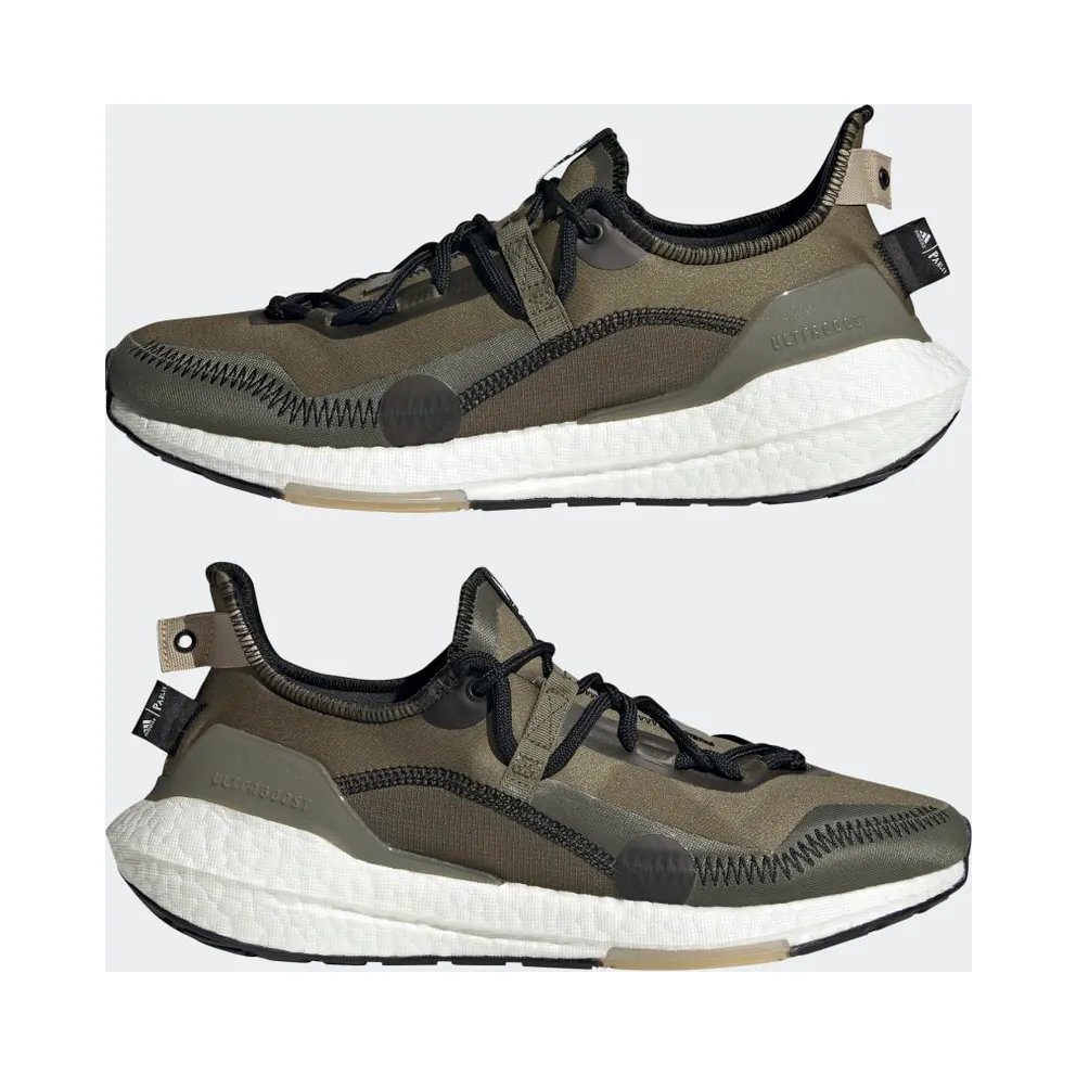 adidas Ultraboost 21 x Parley Focus Olive / Core Black / Orbit Green (G55649)