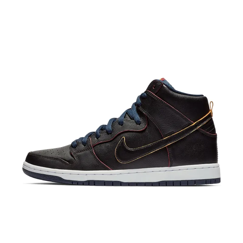Nike SB Dunk High NBA Cavs Black/Black-College Navy-Team Red (BQ6392-001)