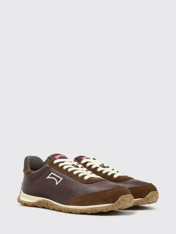 Camper Drift Walk Leather and Suede with Embroidered Logo Brown (K201885-006DRIFTWALK0)