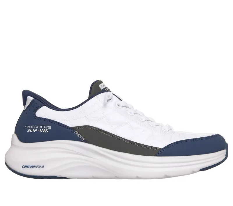 Skechers Slip-ins: Contour Foam Sneaker White/Marine