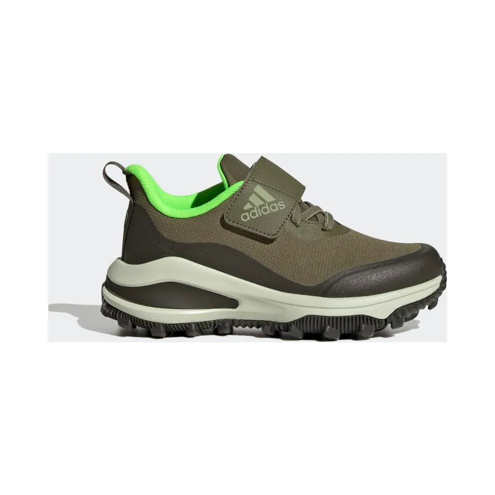 adidas FortaRun All-Terrain Cloudfoam Sport Elastic Lace and Top Strap Laufschuh Focus Olive / Magic Lime Met / Shadow Olive (GZ1813)