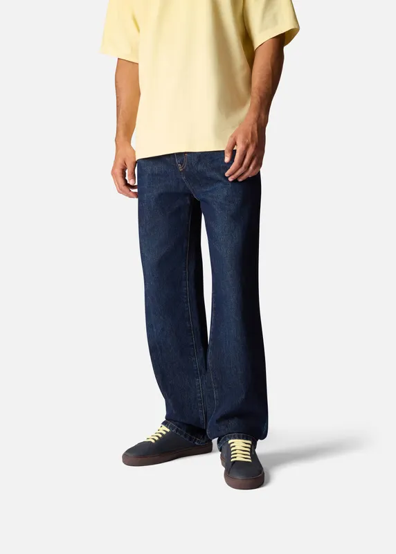 Axel Arigato Clean 90 Sneaker “Dark Blue,Light Yellow” (F4623001)
