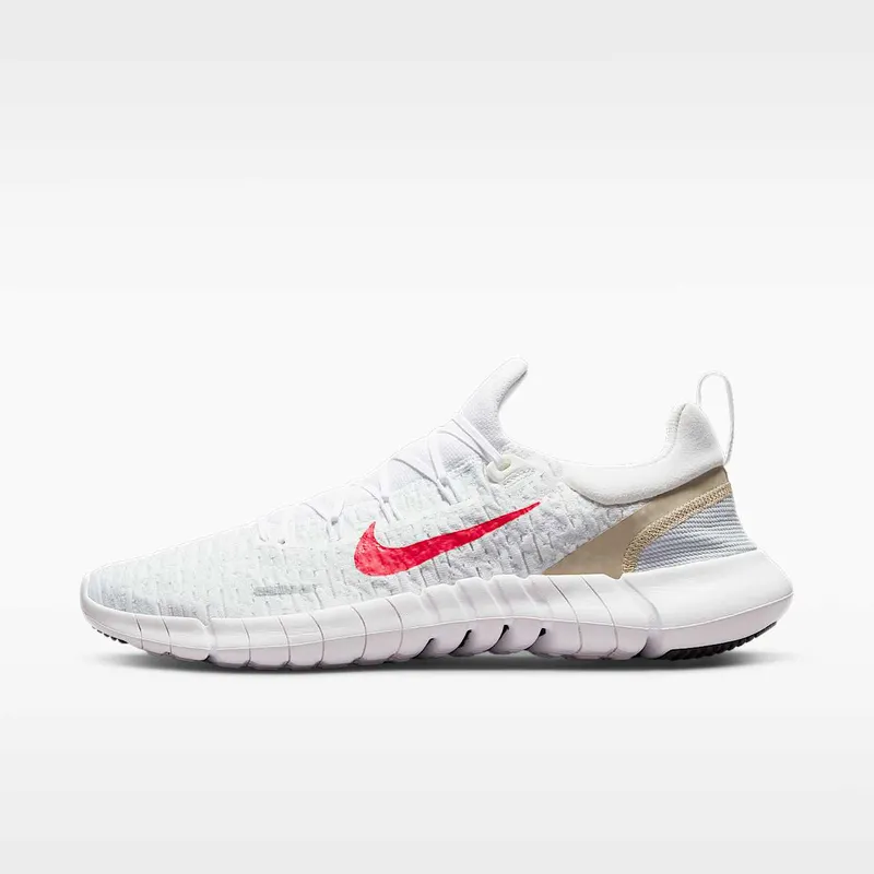 Nike Free Run 5.0 Next Nature White Siren Red Sanddrift (CZ1884-101)