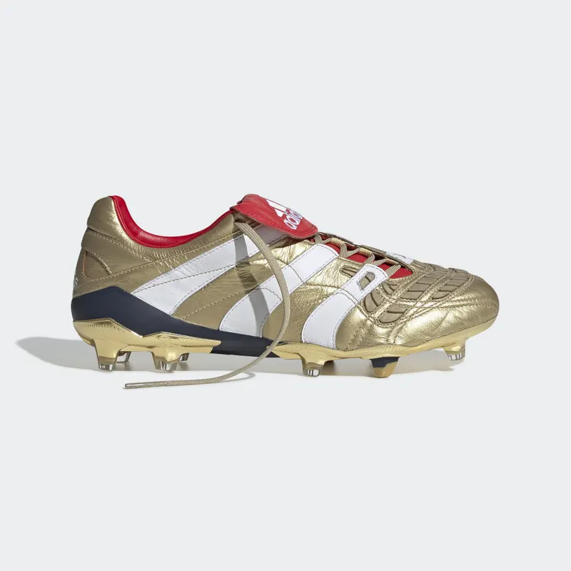 adidas Predator Accelerator FG 25 Year Pack Zidane Gold Metallic/Running White/Scarlet (F37076)