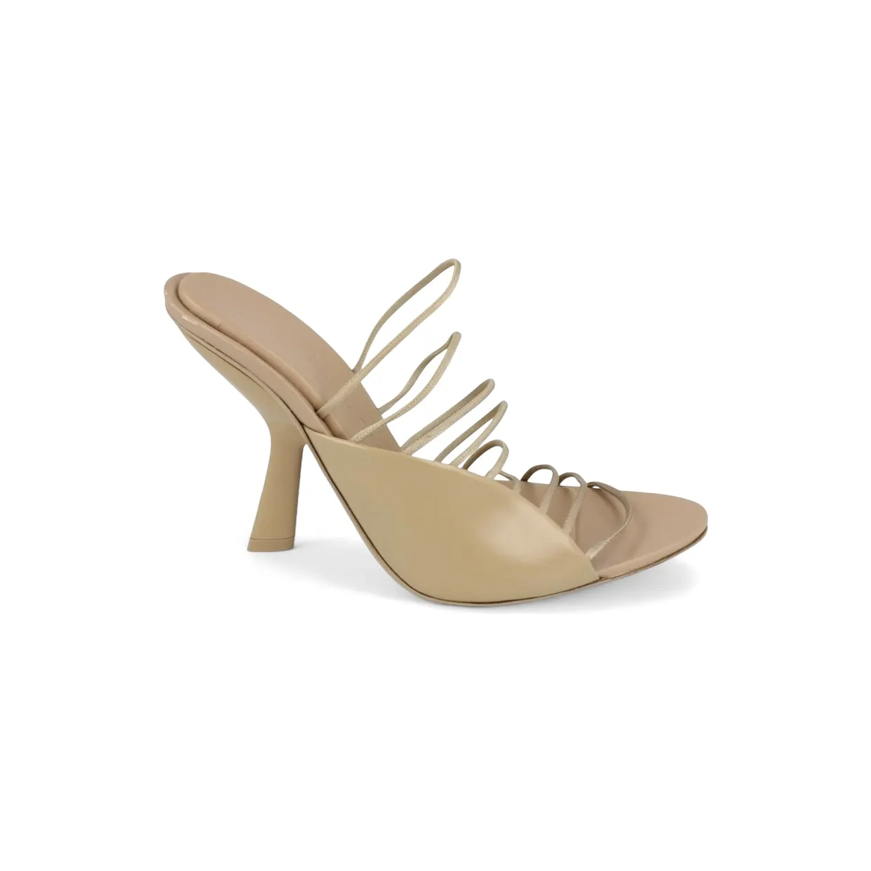 Ferragamo Altaire Strappy Mules Beige Khaki (01F024-760290-1C)