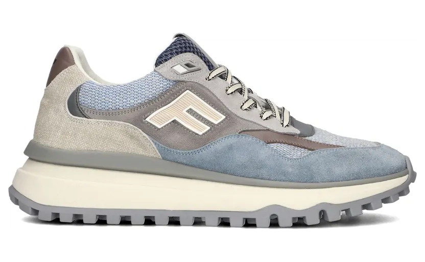 Floris van Bommel sneaker Light Blue / Taupe / Greige (SFM-10238-42-01)