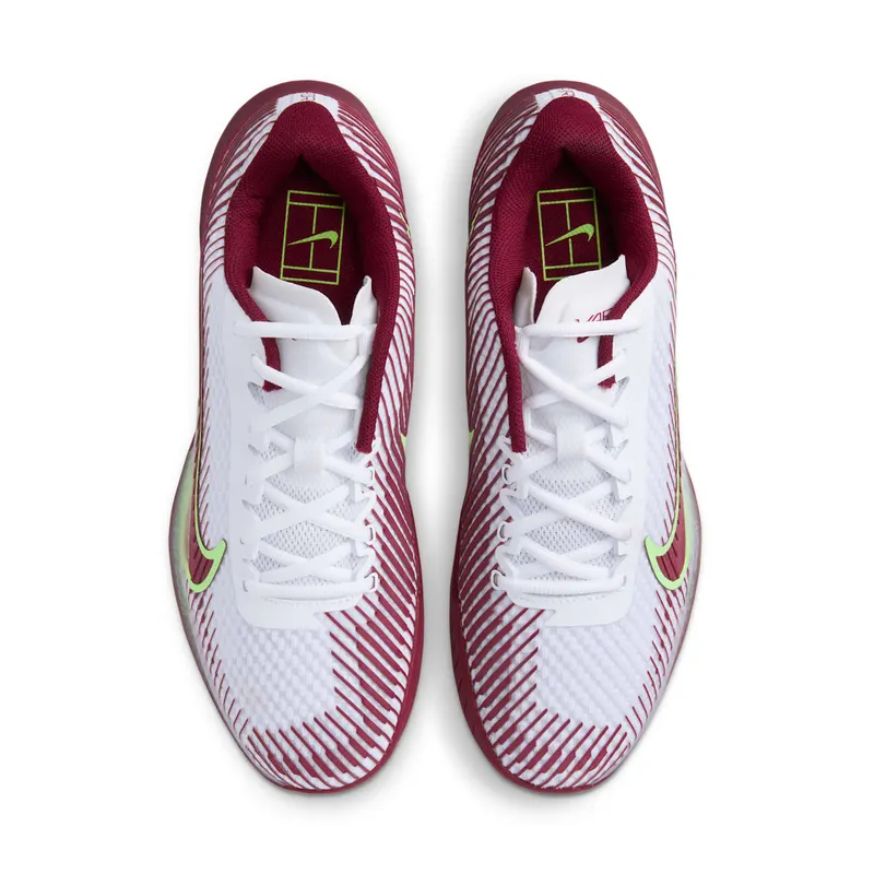Nike Court Air Zoom Vapor 11 HC White Team Red Lime Blast (DR6966-104)