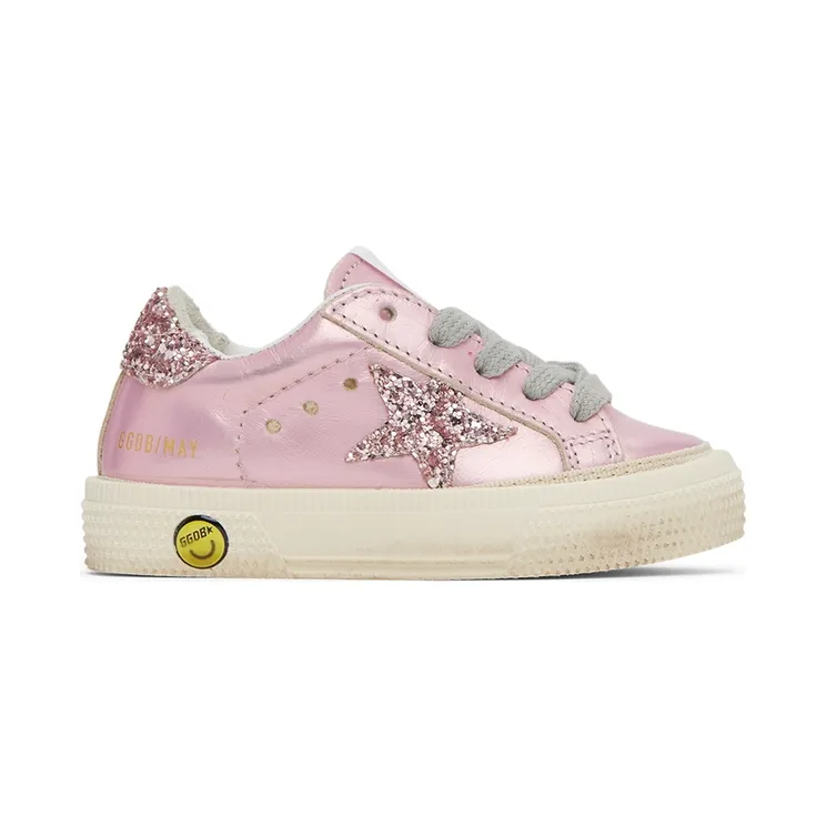 Golden Goose Baby Pink Glitter May Sneakers (GJF00112.F001991.25594)