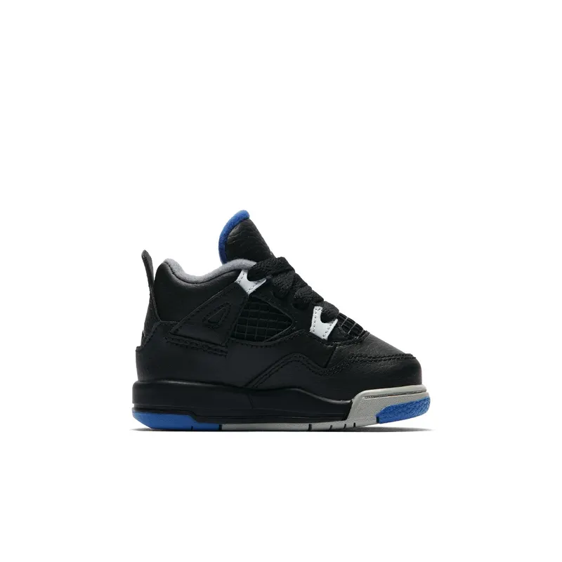 Air Jordan 4 Retro Black Soar Matte Silver White (TD)