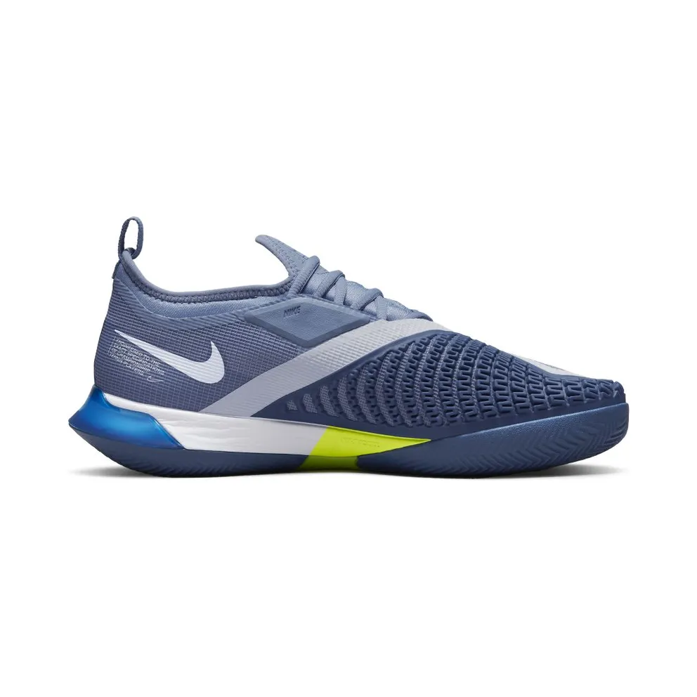 NikeCourt React Vapor Nxt (gravel) Grey “Ashen Slate / White / Volt / Mystic Navy” (CV0726-405)