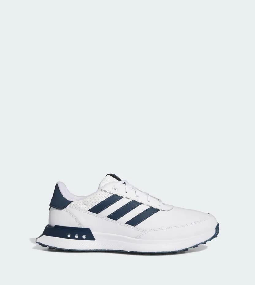 adidas S2G Spikeless Leather 24 Golf Cloud White Collegiate Navy Silver Metallic (IF6606)