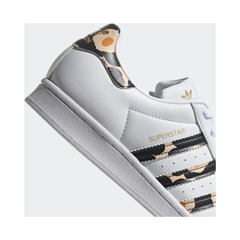 adidas Marimekko Superstar Cloud White / Core Black / Gold Metallic (H04076)