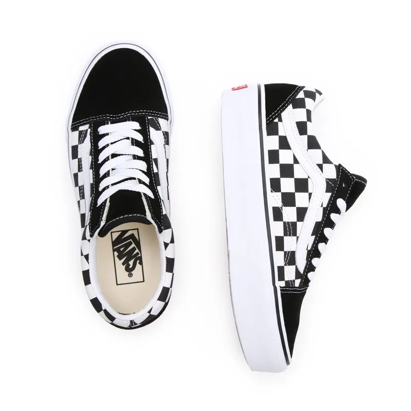 Vans Old Skool Platform Checkerboard Black/White (VN0A3B3UHRK)