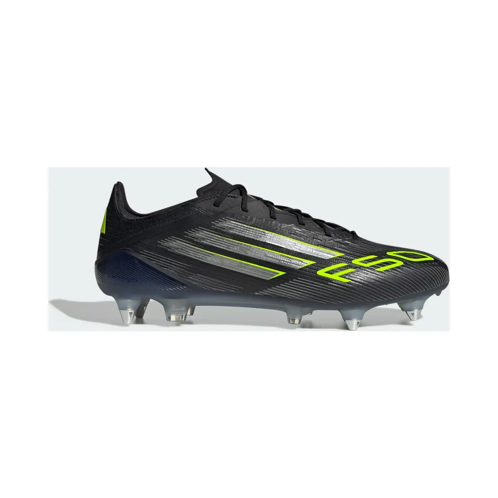 adidas F50 Elite Soft Ground Boots “Core Black / Iron Metallic / Lucid Lemon” (JH7632)