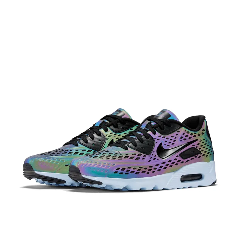 Nike Air Max 90 Ultra Moire Iridescent Deep Pewter/Black-Porpoise (777427-200)