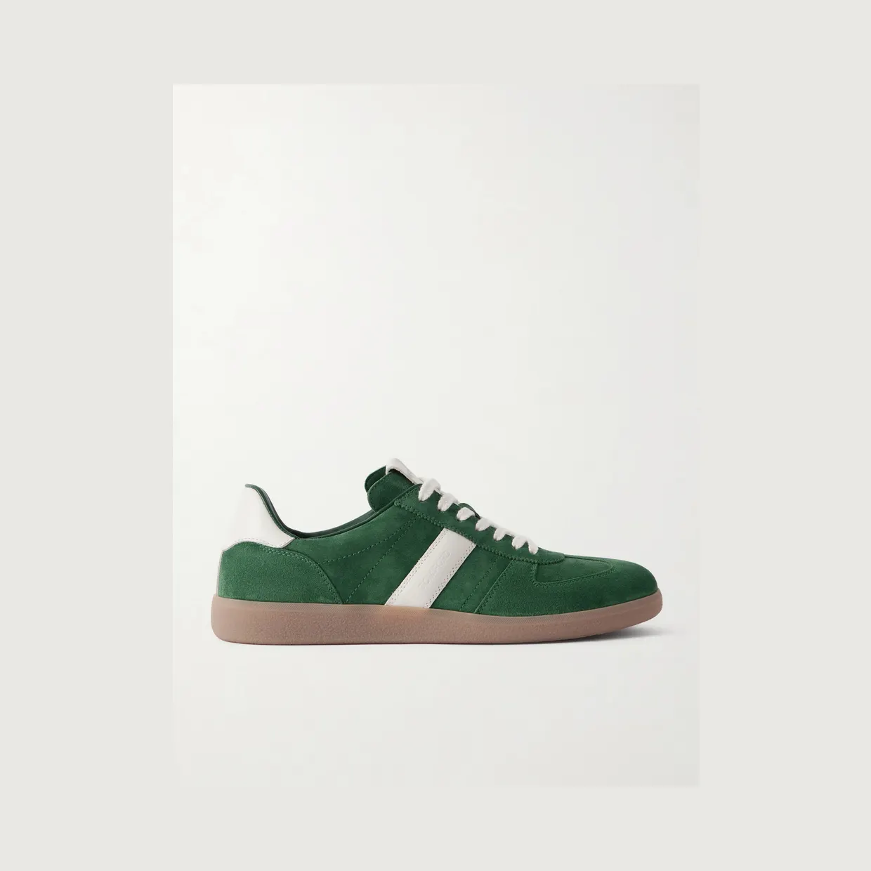 Tom Ford Archer Leather-Trimmed Suede Sneakers Green (J1584-LCL046N)