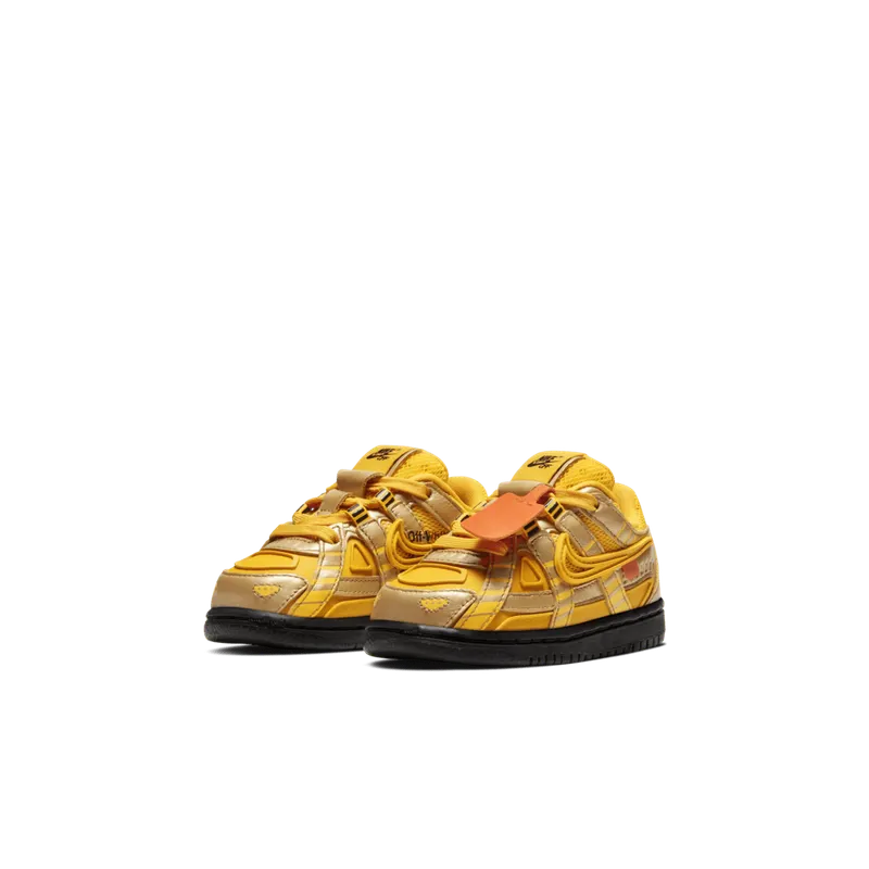 Nike Air Rubber Dunk Off-White University Gold (TD) University Gold/University Gold-Black (CW7444-700)