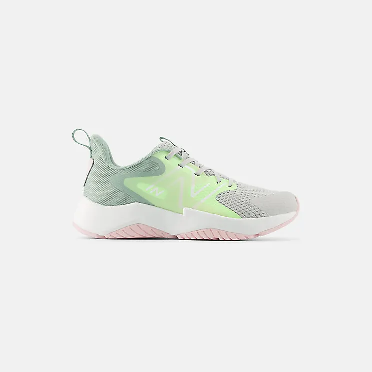 New Balance Rave Run v2 Lace Grey Matter Mint Flash Mosaic Green (GKRAVE2)