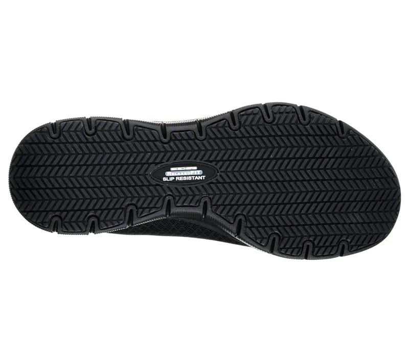 Skechers Work Slip-Resistant Relaxed Fit: Ghenter – Bronaugh Sneaker Black