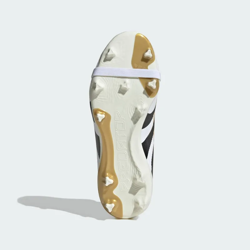 adidas Predator League Fold-Over Tongue FG/MG Cloud White Core Black Gold Metallic (IH9587)