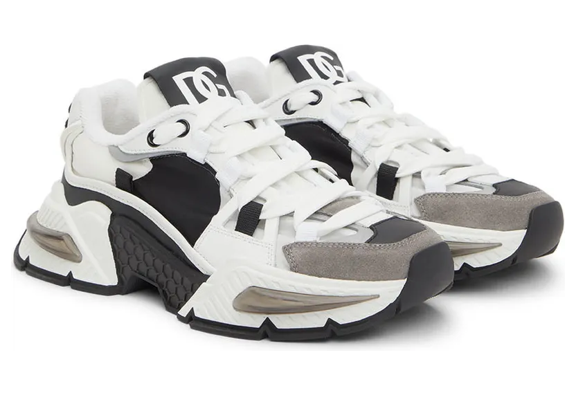 Dolce & Gabbana White & Black Airmaster Sneakers (CK1984 AY337) (4)