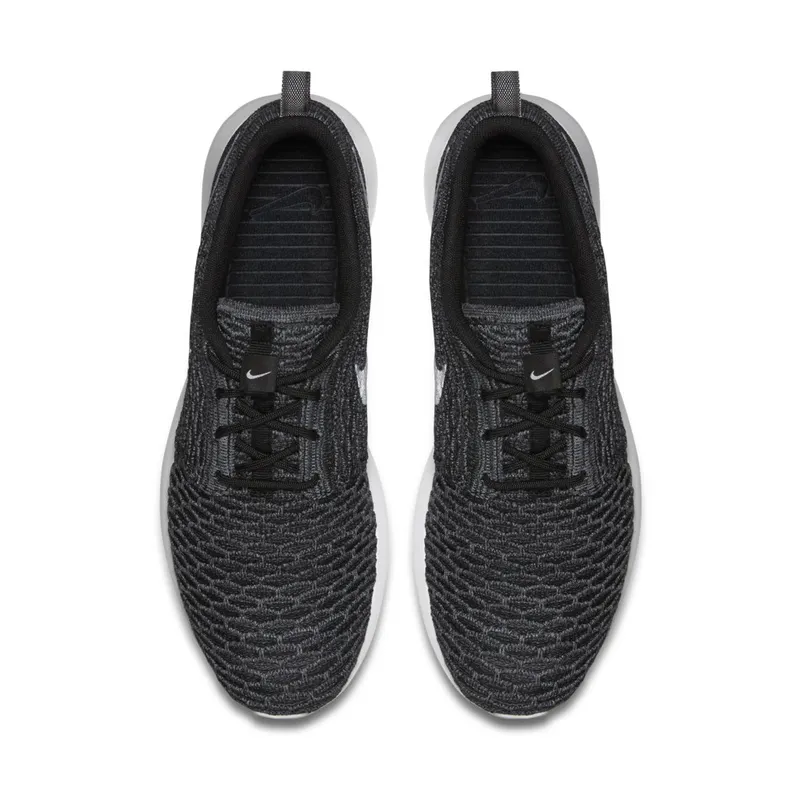 Nike Roshe Run Flyknit Dark Grey Black/White-Dark Grey-Cool Grey (677243-010)