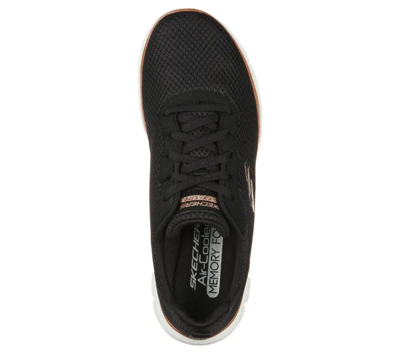 Skechers Flex Appeal 4.0 – Brilliant View Sneaker Black/Roos Gold