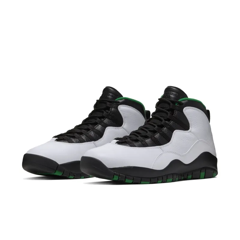 Jordan 10 Retro Seattle White/Black-Green-Yellow (310805-137)