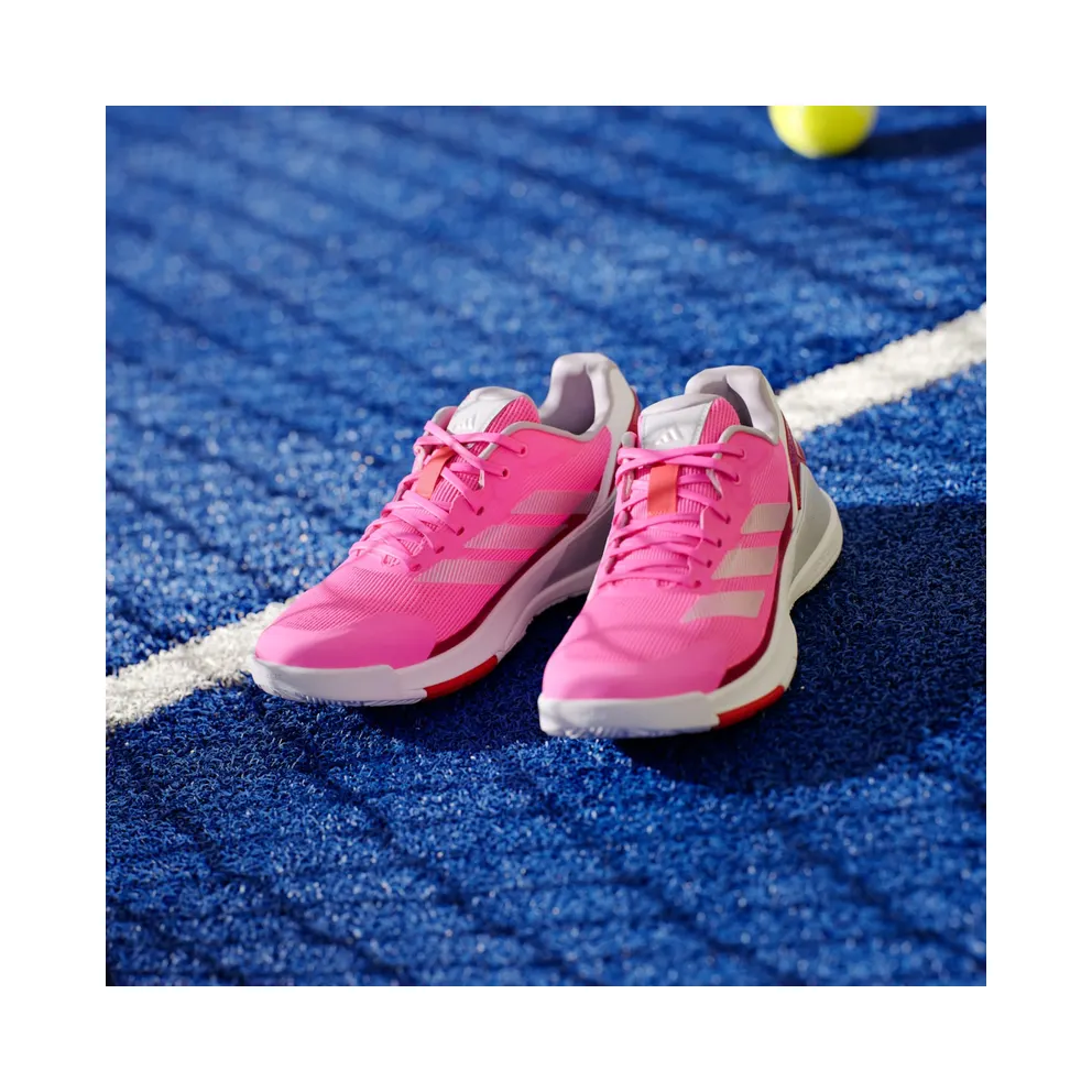 Adidas Crazyquick Lightstrike Padel Shoes Lucid Pink / Silver Metallic / Lucid Red (IH3395)