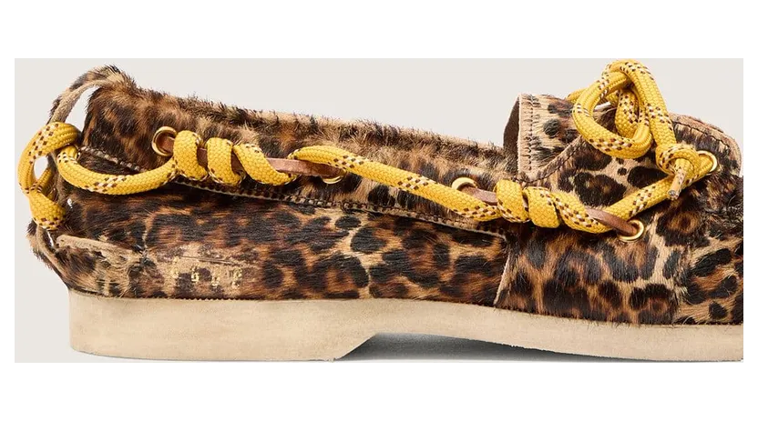 Golden Goose Cruise Loafer In Leopard-Print Pony Skin (GWF00883.F008319.81487) (4)