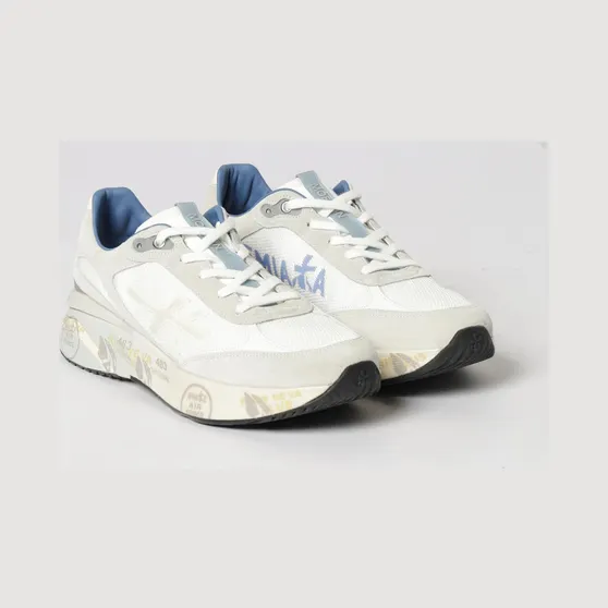 Premiata Moerun Suede Sneakers White (MOERUN8075)