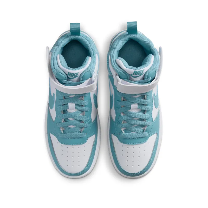 Nike Court Borough Mid 2 White Denim Turquoise (CD7782-129)