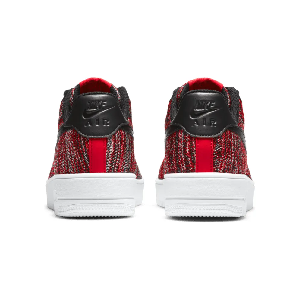 Nike Air Force 1 Flyknit 2.0 University Red Black University Red/Wolf Grey-White-Black (CI0051-600)