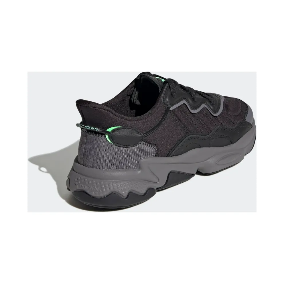 adidas OZWEEGO Core Black / Charcoal Solid Grey / Screaming Green (HR1168)