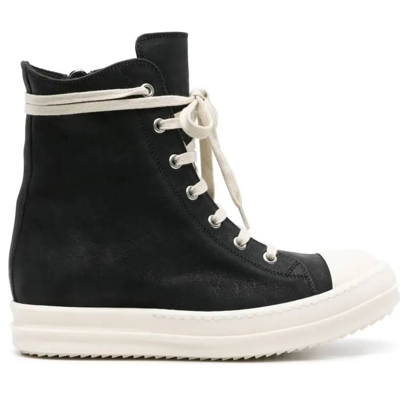 Rick Owens Lido High-Top-Sneakers aus Leder – Schwarz (RP01D2890LOO)