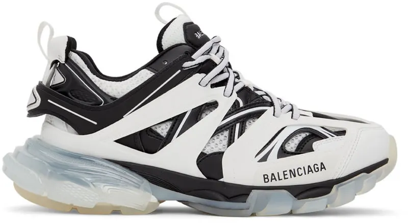 Balenciaga Black & White Track Sneakers (647742-W3BZ2-9010)