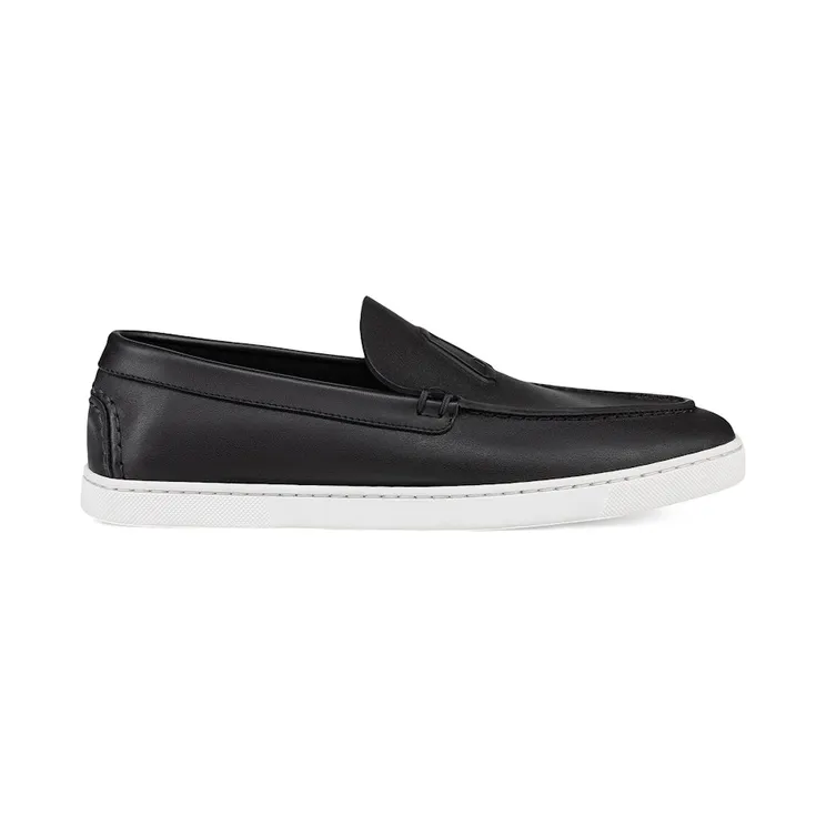 Christian Louboutin Varsiboat Flat Black Leather (1240157 BK01)