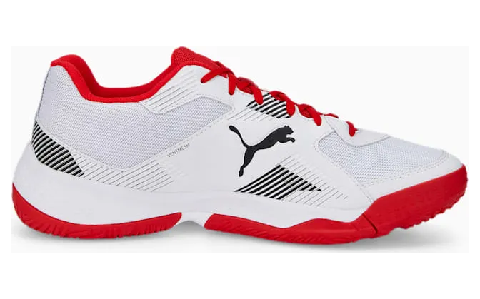 Puma Solarflash II Indoor Sports Shoes Wit/Zwart/Rood (106882-04)
