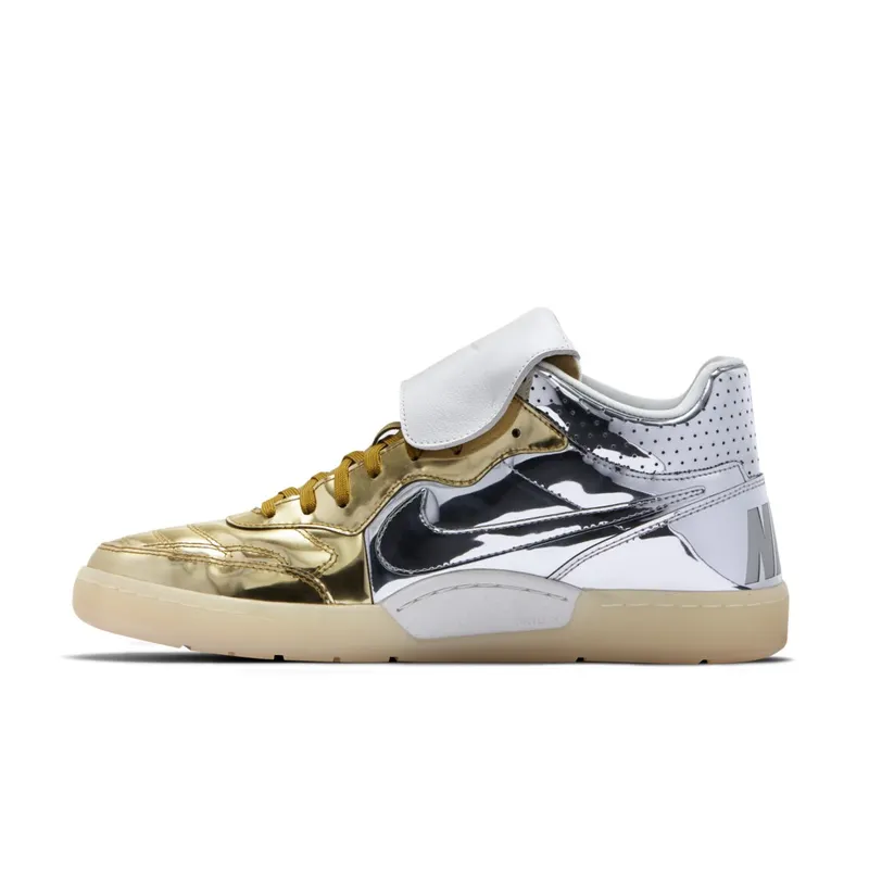 Nike Tiempo 94 Mid Liquid Metal Silver Gold Metallic Silver/Metallic Silver-Metallic Gold (718301-001)